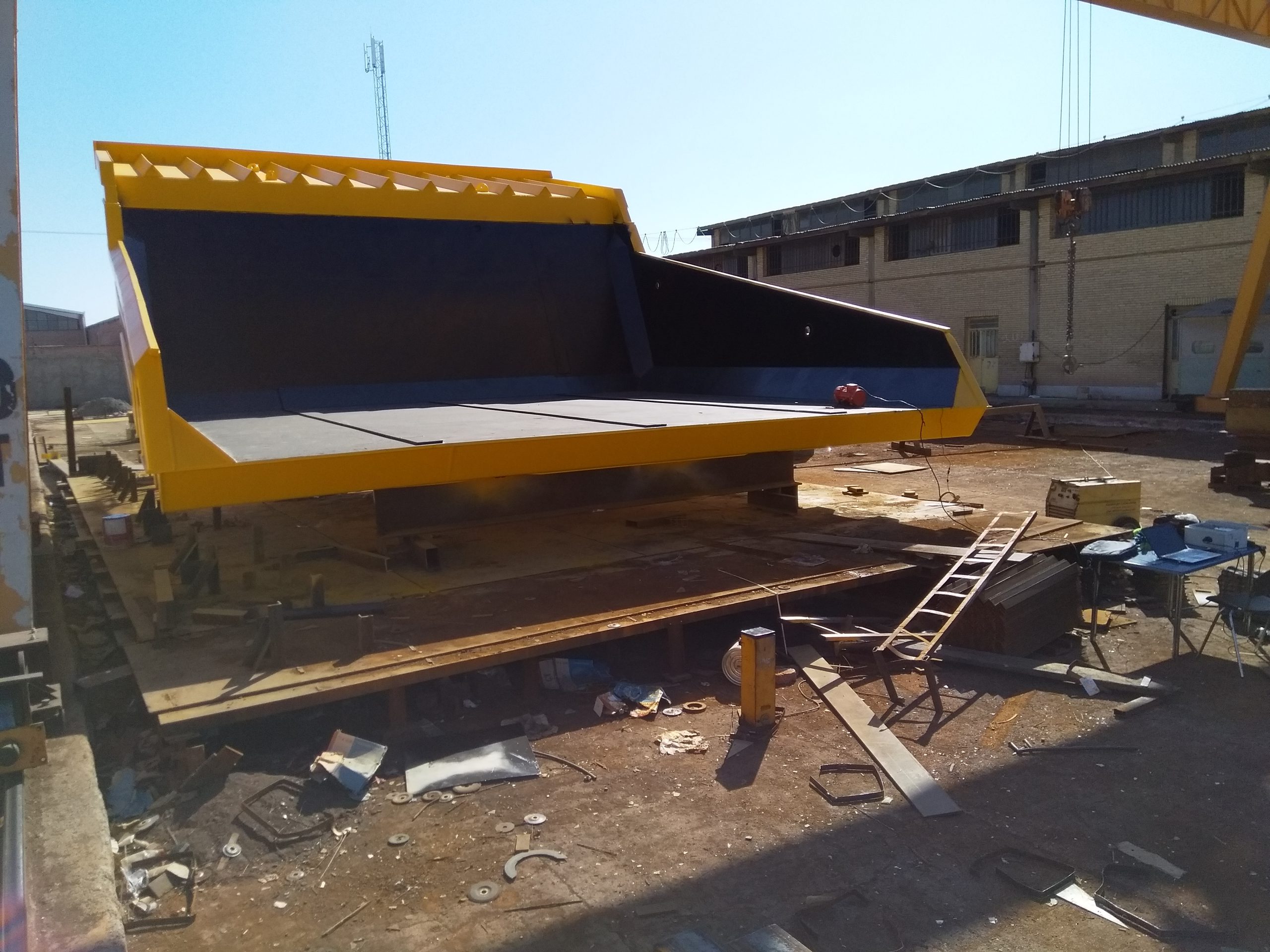 load room of Belaz dump truck